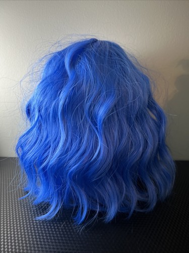 Blue Wig- Short And Wavy - Picture 2 of 3