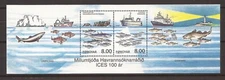 Faroe #MiBl14 MNH S/S 2002 Exploration Shark Whale Lighthouse [426]