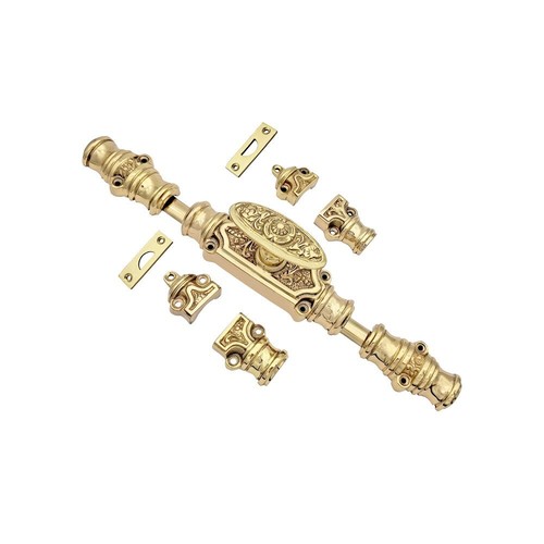 Signature Ironmongery Dalston Door Brass Cremone Bolt 9 feet Polished Brass Unla - Picture 2 of 7