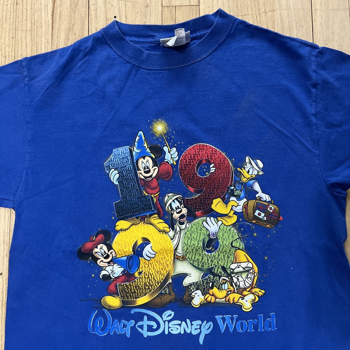 トップス 90s Disney vintage Harley Mickey faded T 90s Disney vintage Harley Mickey faded T
