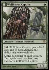 MTG WOLFBITTEN CAPTIVE FOIL ITALIAN EXC - PRIGIONIERO MORSO - DKA - MAGIC