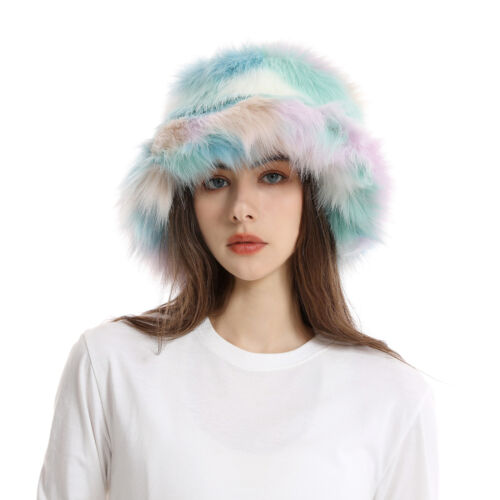 Cappello pelliccia finta morbido donna cappello invernale caldo moda russa sci berretti peluche - Foto 26 di 30