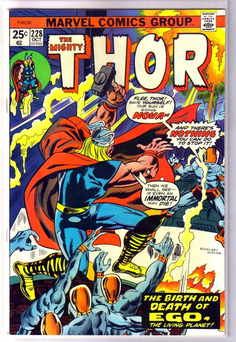 THOR #228 The Birth & Death of Ego! Marvel Comic Book ~ VF