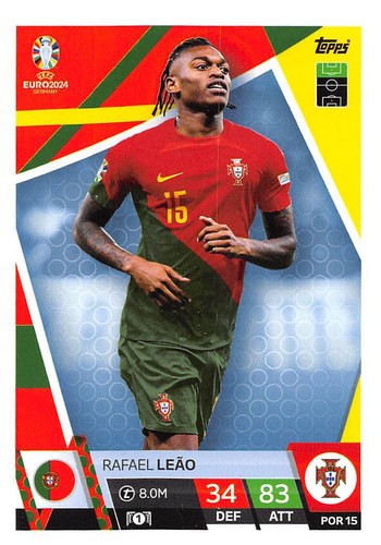 UEFA EURO 2024 - TARJETAS TOPPS Partido Attax PORTUGAL BASE TURCA #POR1- TUR1 - Imagen 16 de 197