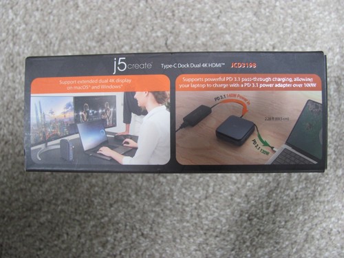 Brand New J5create 11-in-1 Functions Type-C Dock with Dual 4K HDMI (JCD3198) - Picture 4 of 21
