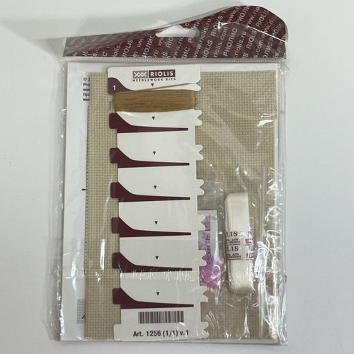 2011 Riolis Dolce Vita 1256 Pie Dessert Cross Stitch Ribbon Embroidery Kit 4x4in - Picture 8 of 18