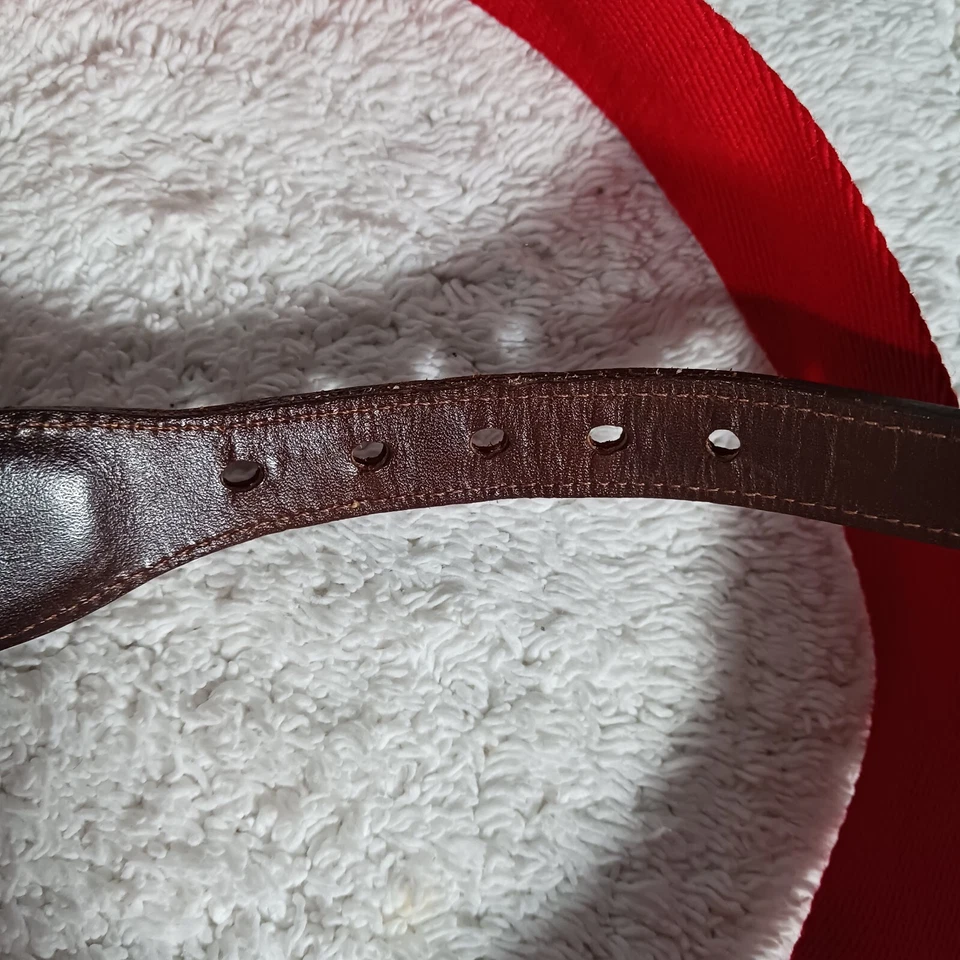 Cinturón de lana rojo Dooney Bourke para hombre talla 42 ¡BONITO! Foto 4 de 4