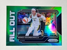 2023 Panini Prizm WNBA All Out GREEN Prizm #3 Arike Ogunbowale Dallas Wings