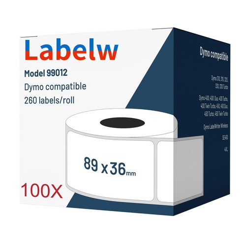 Label Etiketten Kompatibel für Dymo 99012 99014 11354 Labelwriter 450 400 Turbo - Bild 24 von 30