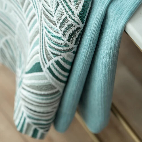 Nordic Curtains Living Room Bedroom Cotton Linen Chenille Blackout Curtains - Picture 24 of 25