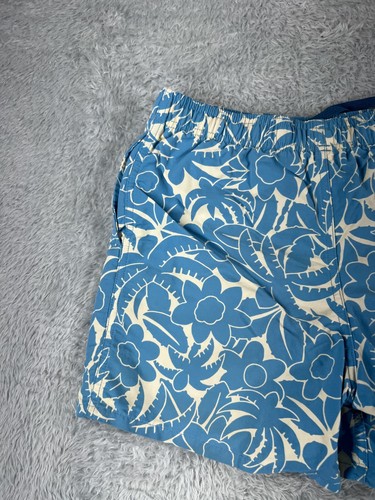Patagonia Shorts Girls Extra Large Blue Floral Baggies Lined 100% Nylon Gym Run - Picture 17 of 17
