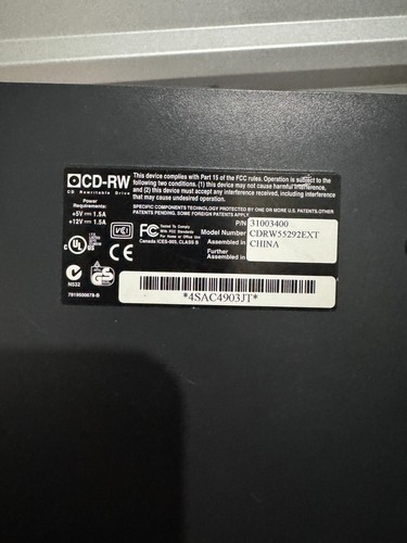 IOMEGA CD/RW 48X24X48 EXTERNAL USB DRIVE P/N CDRW55292EXT 1 OWNER HARDLY USED - Picture 11 of 11