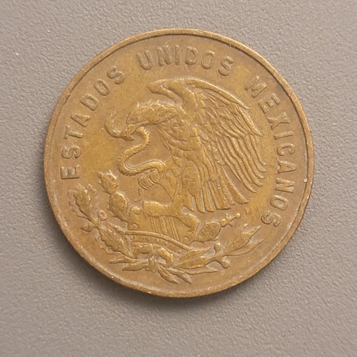 1966 Mo Mexico 5 Centavos Coin - Brass - Josefa Ortiz de Dominguez - Picture 2 of 2