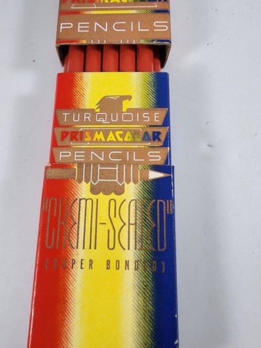 Caja de 11 lápices de colores color prisma turquesa águila rojo carmín 926 - Imagen 5 de 12
