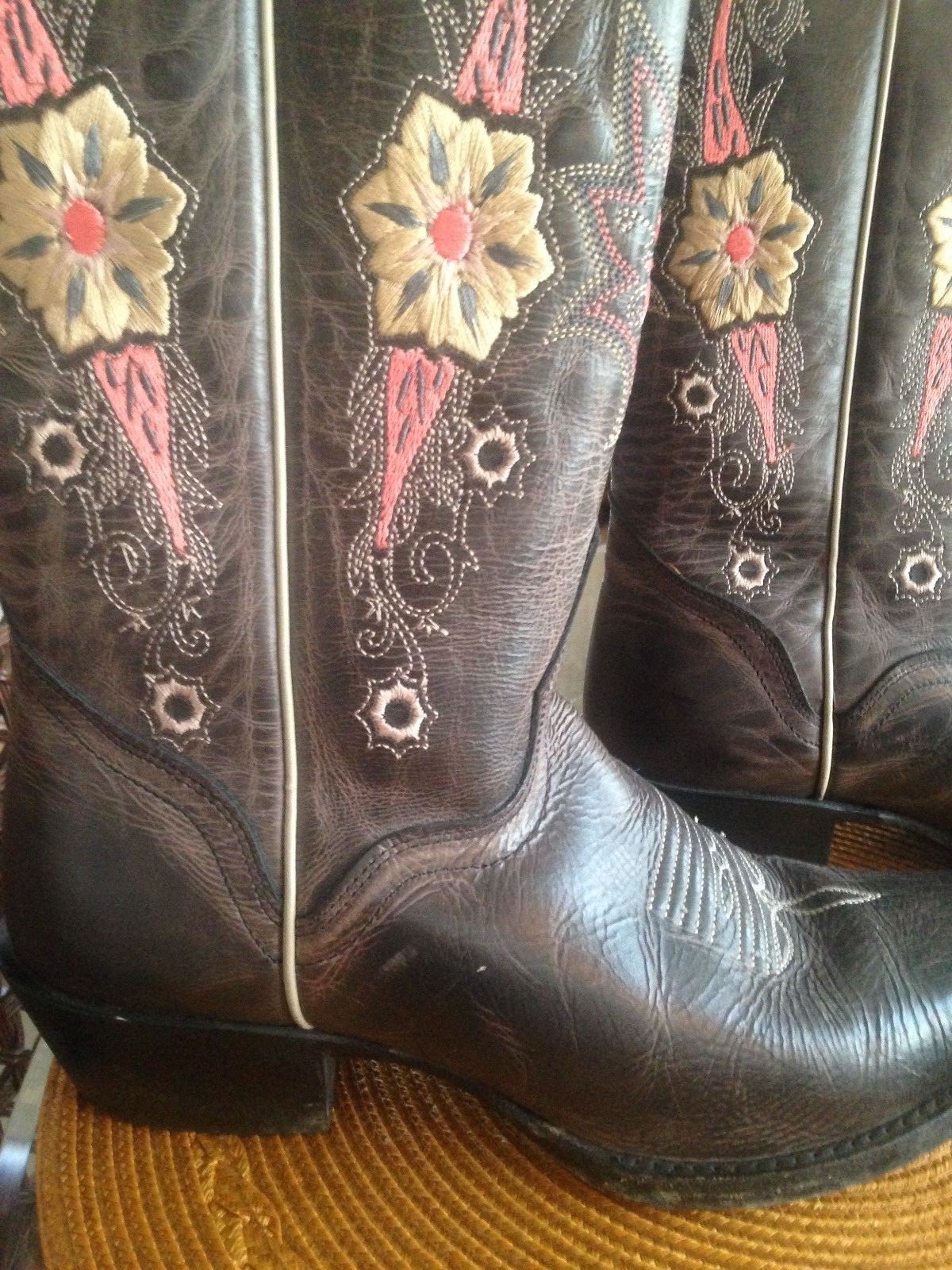 Para mujer J.B. Dillon Cuero SNIP Toe Vaquero Cuero Dillon Marrón botas Talla 6.5 B ab8861 Para mujer J.B. Dillon Cuero SNIP Toe Vaquero Cuero Dillon Marrón botas Talla 6.5 B ab8861