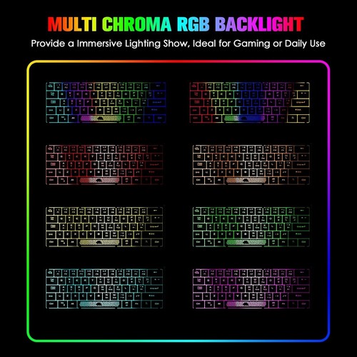 ZIYOU LANG K61 Wired 61 Keys Keyboard Buy two keyboards and get one free!!! - Picture 13 of 21