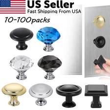 Kitchen Cabinet Door Knobs Transparent Crystal Pulls Cupboard Drawer Handles Lot