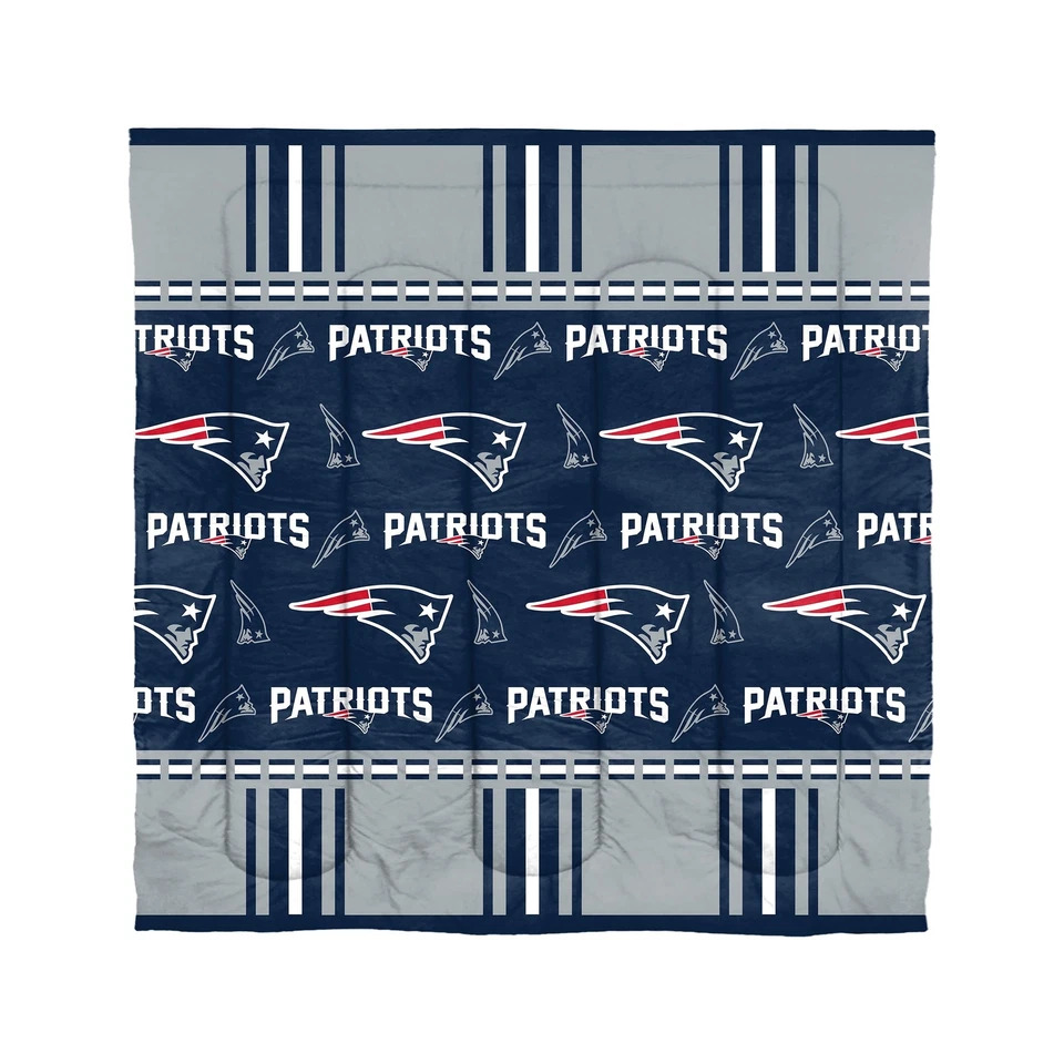 Northwest NFL Unisex-Adulto Cama en Bolsa Conjunto New England Patriots Tw" Rotatorio Foto 2 de 3