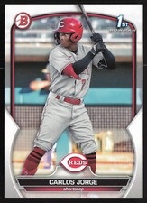 2023 Bowman Prospects Carlos Jorge #BP-120 Cincinnati Reds
