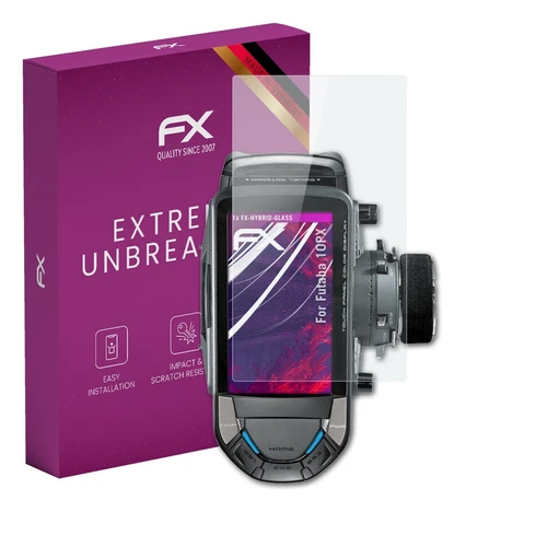 atFoliX Glass Protective Film for Futaba 10PX Glass Protector 9H Hybrid-Glass