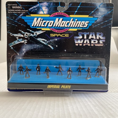 New 1994 Galoob Star Wars Micro Machines Imperial Pilots Mini Figures Sealed - Picture 3 of 11
