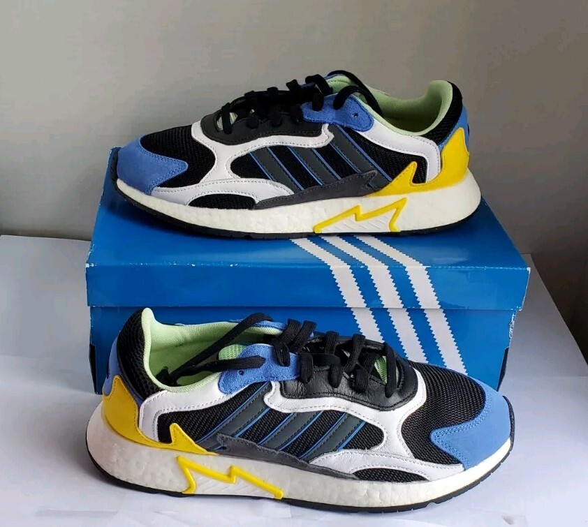 Adidas Originals Tresc Run Boost EG7949 Men's Running Shoes Black/Yellow/Blue 