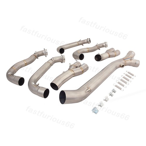51mm For BMW S1000RR 2010-2018 S1000R 2015-18 Exhaust Muffler Front Header Pipe - Picture 3 of 7
