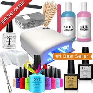 Deluxe Nail Gel Polish Cco Starter Kit Set 36w Uv Lamp Light Image Is Loading Deluxe Nail Gel Polish Cco Starter Kit Set