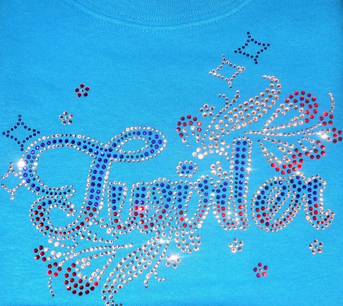 BATON TWIRLING RHINESTONE T SHIRT CHILD SIZES PINK BLUE PURPLE TWIRLERS - Picture 2 of 13