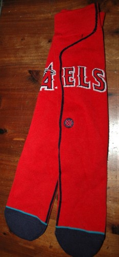 Los Angeles Angels Stance Alternate red jersey crew socks mens large 9-12 NEW  - Picture 2 of 3