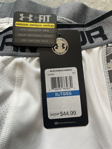 UNDER ARMOUR SLIDER COMPRESSION SHORTS WITH CUP BASEBALL SOFTBALL FOOTBALL XL - Picture 6 of 9