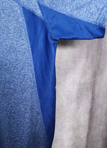 Ariat Tek Heat Series Blue Performance Shirt Mens XXL Stretch Marbled Logo NEW - Picture 8 of 8