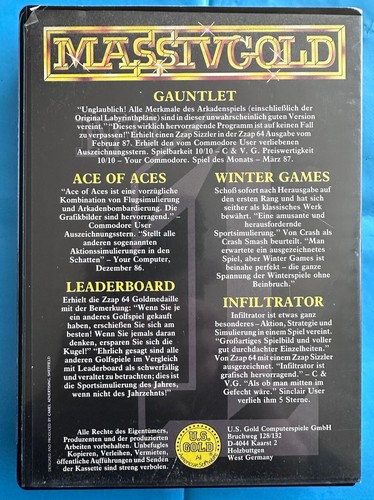OR MASSIF - COMMODORE 64/128 -- États-Unis Jeux GOLD, Commodore 64/128 - Photo 3 sur 10