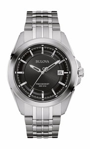 Bulova-Precisionist-Men-039-s-96B252-UHF-Quartz-Black-Dial-43mm-Bracelet-Watch