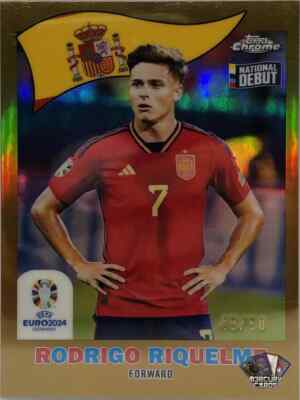 2024 Topps Chrome Euro Rodrigo Riquelme Gold 1960's Refractor /50