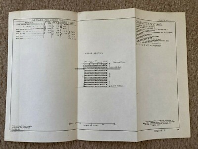1904 Charlotte NY Timber Crib Jetty I To J O To P Index Plate 2 Sketch Map 