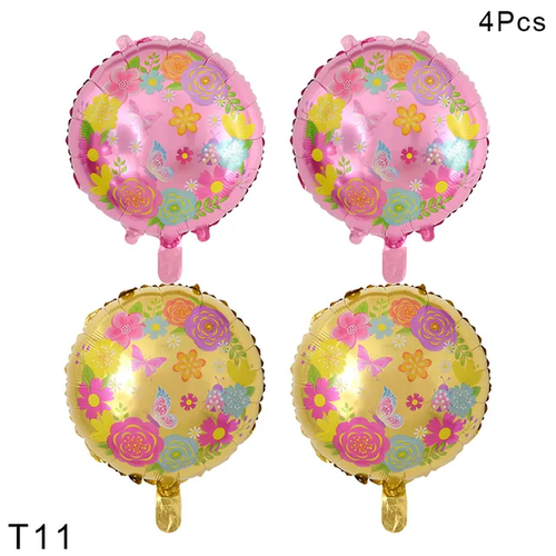 1/4/5 Stück Cartoon Schmetterling Folienballons Set Babyparty Geburtstag Party Zubehör - Bild 12 von 24