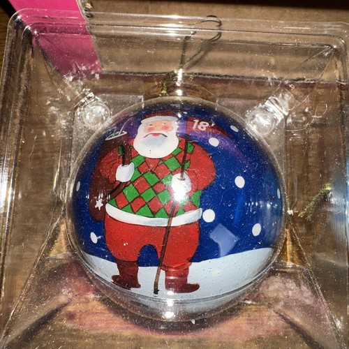 3er Set Golf Weihnachtsschmuck handbemalt Glas Ornamente je Unikat - Bild 2 von 8