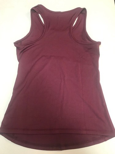 Women Athletic Workout Running Yoga Gym Top  Sleeveless Fullbody Vests Burgundy - Picture 7 of 7