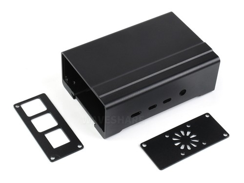 Étui en aluminium Waveshare WS DIN Rail pour Raspberry Pi 4, avec ventilateur de refroidissement - Photo 2/12