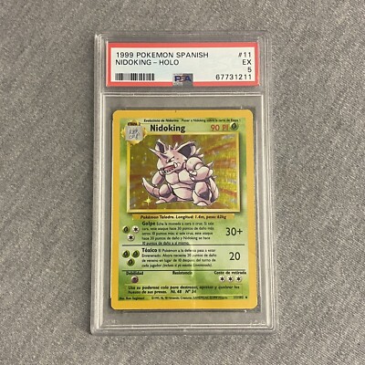 1999 Pokemon Spanish #11 Nidoking-Holo PSA 5 EX 11/102 | eBay