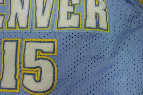 Vintage Carmelo Anthony Denver Nuggets Jersey Boys Extra Large Blue NBA - Picture 11 of 15