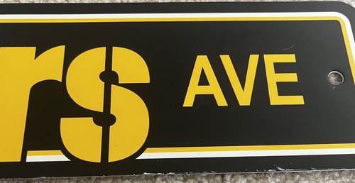 Official NFL Pittsburgh Steelers Ave Football Street Sign Man Cave, Fan Decor - Picture 2 of 4