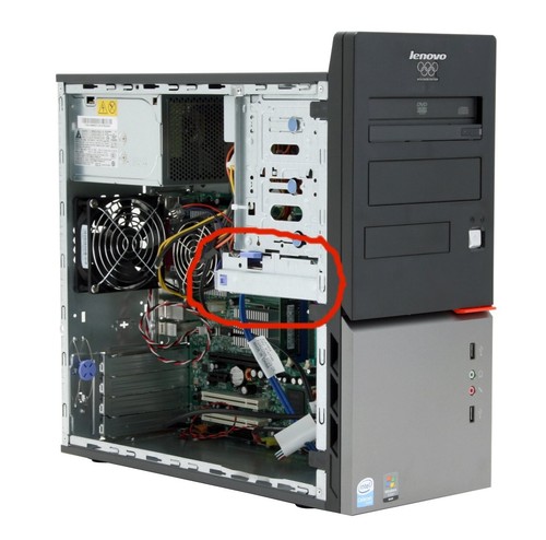 Lenovo 3000 J200 ThinkCentre A55 M58 Desktop 3.5" Hard Drive Caddy Metal Cage - Picture 6 of 8