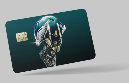 Philadelphia Eagles , NFL , 2 pc credit card skin & DEBIT CARD,TROLLEY & GYM - Picture 2 of 17