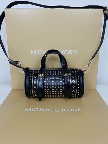 Michael Kors Tasche Stanton Barrel MSGR Leder schwarz UVP 330 - Bild 2 von 12