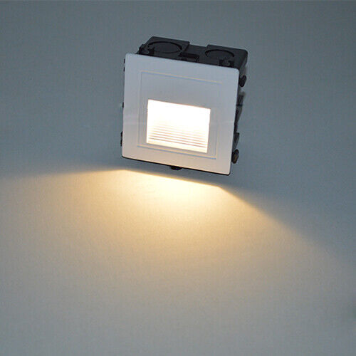 3W LED Outdoor Corner Wall Light Fixture Waterproof Stair Lamp Junction Box Gate - Foto 2 di 7