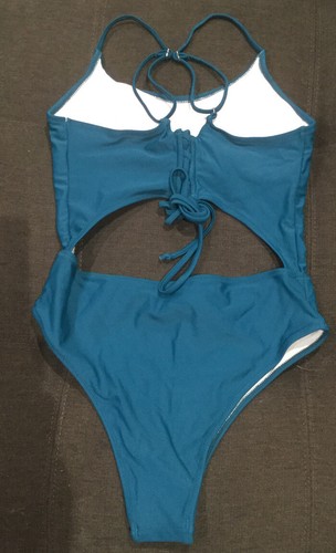 ioiom Womens Sexy High Waist One Piece Swimsuit Tummy Control Swimwear Large - Picture 5 of 5
