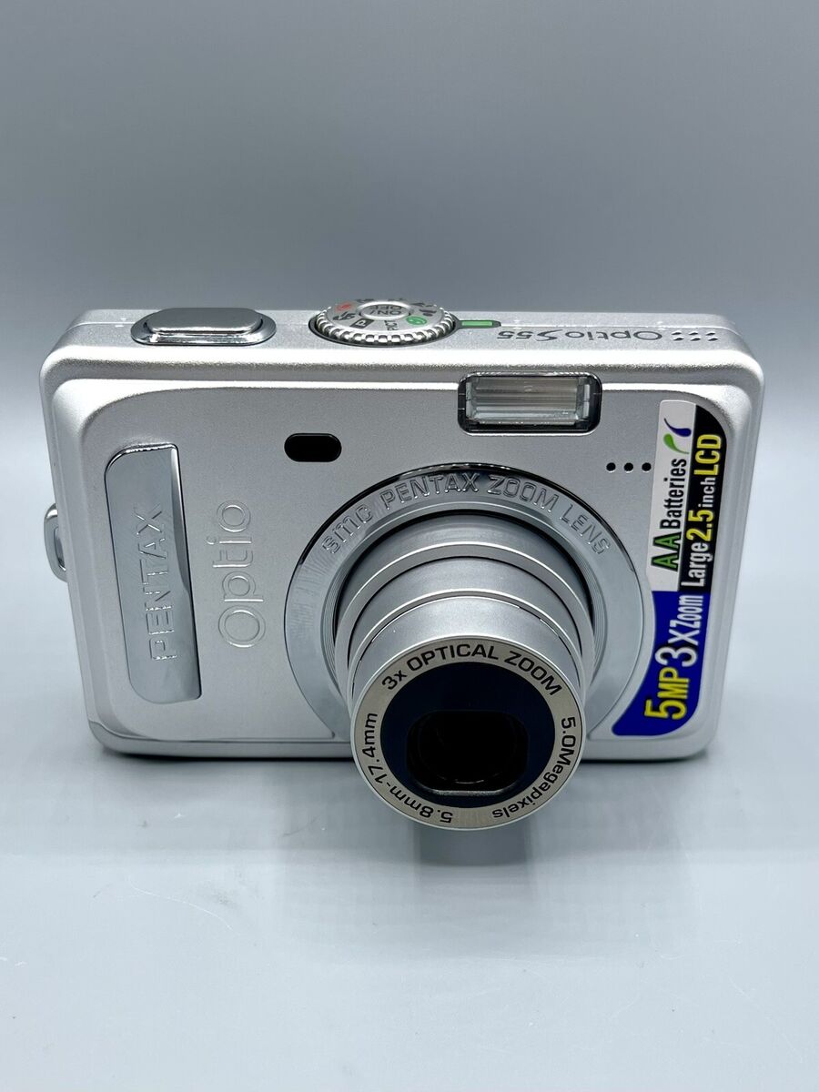 Pentax Optio S55 5.0MP Compact Digital Camera Silver Unit Pentax Optio S55 5.0MP Compact Digital Camera Silver Unit