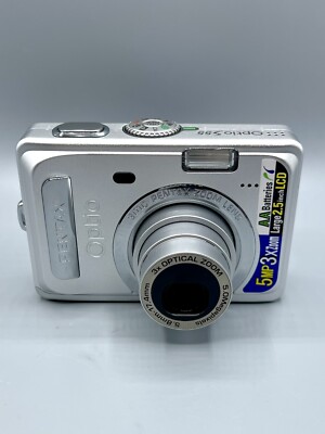Pentax Optio S55 5.0MP Compact Digital Camera Silver Unit Pentax Optio S55 5.0MP Compact Digital Camera Silver Unit